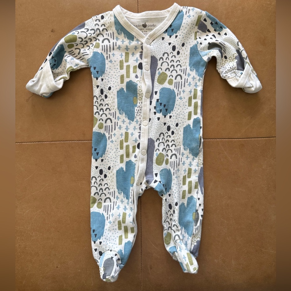 Apple Park Organics Footie 3-6M